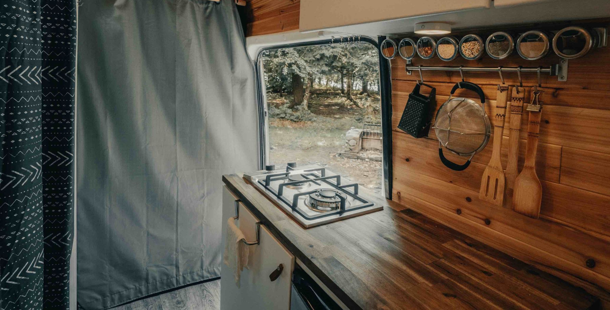 Cuisine van aménagée